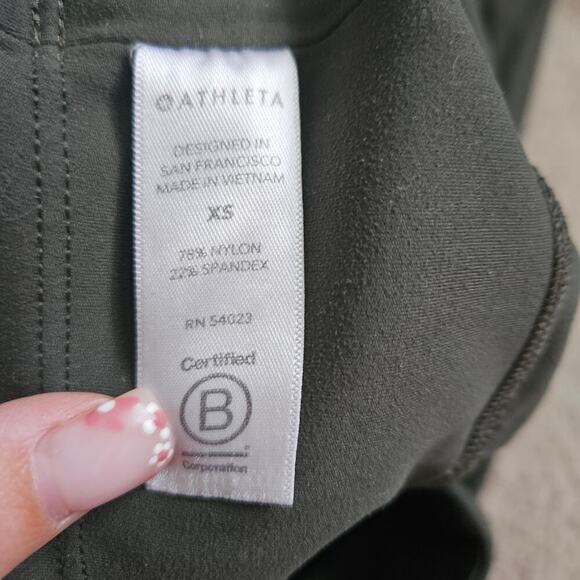 Athleta Rainier High Rise Legging Olive Green XS - Picture 5 of 9